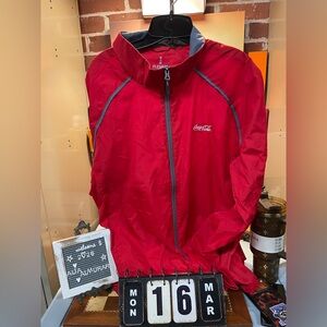 Vtg Coke cola wind breaker